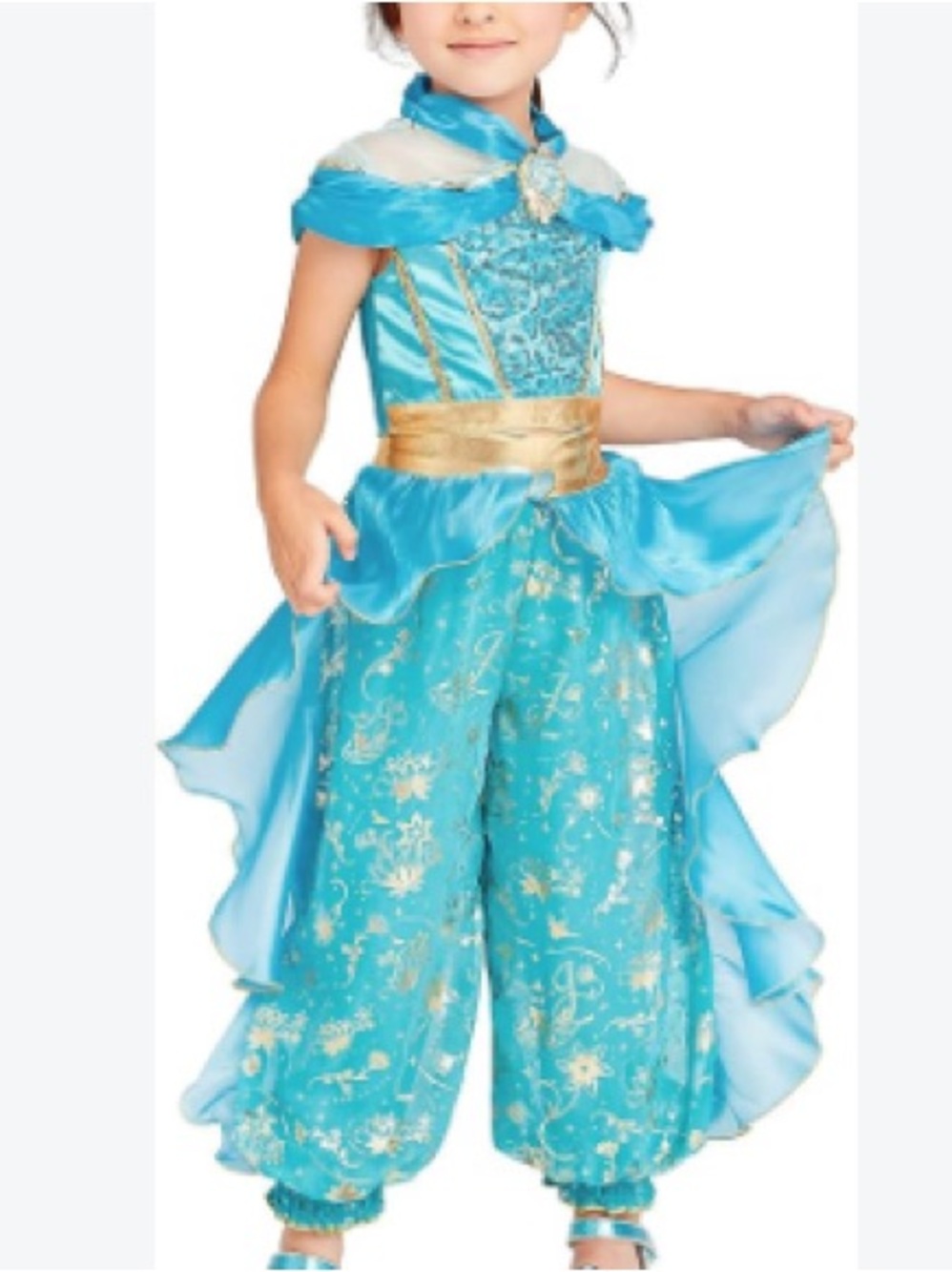 DISNEY Girls Jasmine Aladdin Fashion Halloween/ Birthday/ Party Costume | 5-6